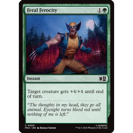 Feral Ferocity (MSC-560) - Commander: Marvel Super Heroes