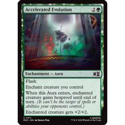 Accelerated Evolution (MSC-711) - Commander: Marvel Super Heroes Foil