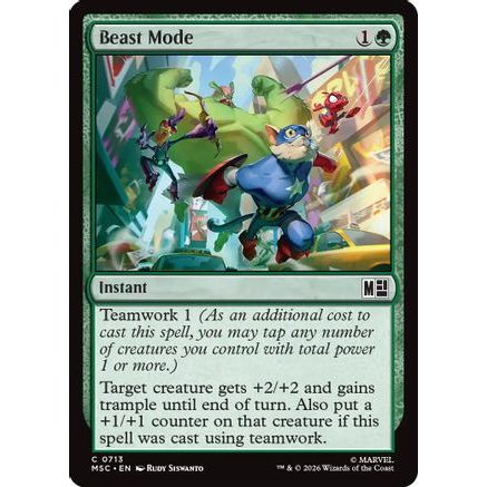 Beast Mode (MSC-713) - Commander: Marvel Super Heroes