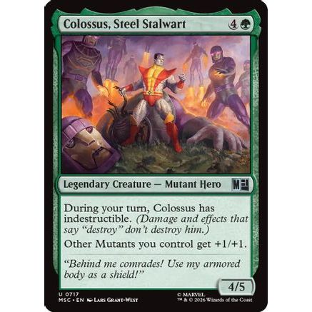 Colossus, Steel Stalwart (MSC-717) - Commander: Marvel Super Heroes Foil
