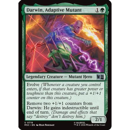Darwin, Adaptive Mutant (MSC-718) - Commander: Marvel Super Heroes Foil