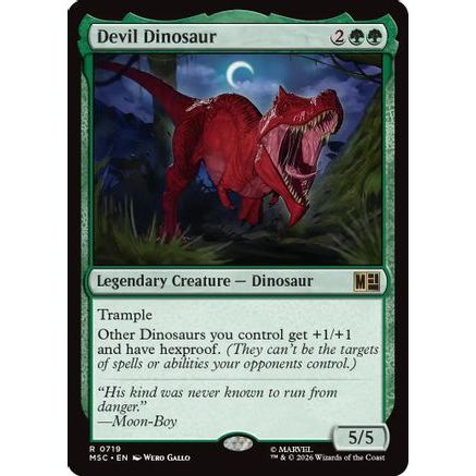 Devil Dinosaur (MSC-719) - Commander: Marvel Super Heroes