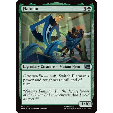 Flatman (MSC-721) - Commander: Marvel Super Heroes