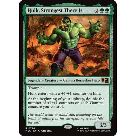 Hulk, Strongest There Is (MSC-724) - Commander: Marvel Super Heroes