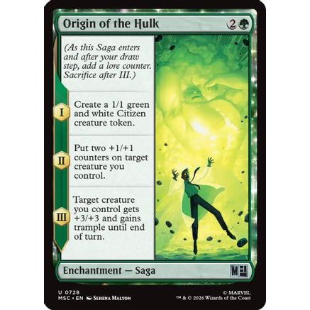 Origin of the Hulk (MSC-728) - Commander: Marvel Super Heroes