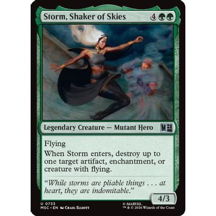 Storm, Shaker of Skies (MSC-733) - Commander: Marvel Super Heroes Foil