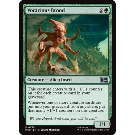 Voracious Brood (MSC-735) - Commander: Marvel Super Heroes Foil