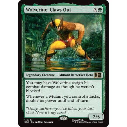 Wolverine, Claws Out (MSC-737) - Commander: Marvel Super Heroes Foil