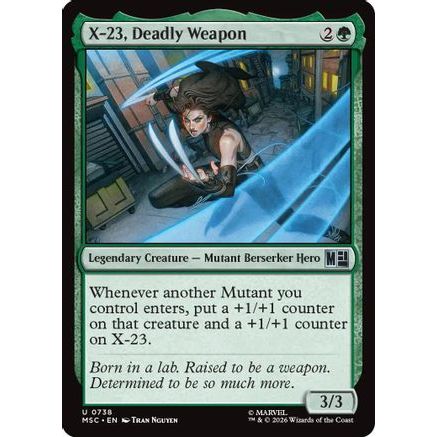 X-23, Deadly Weapon (MSC-738) - Commander: Marvel Super Heroes