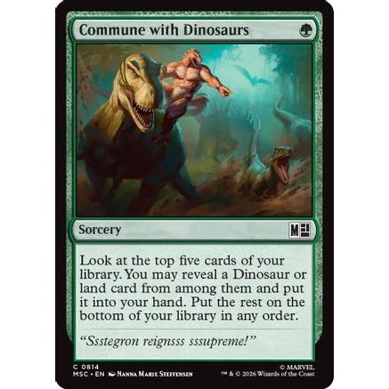 Commune with Dinosaurs (MSC-814) - Commander: Marvel Super Heroes