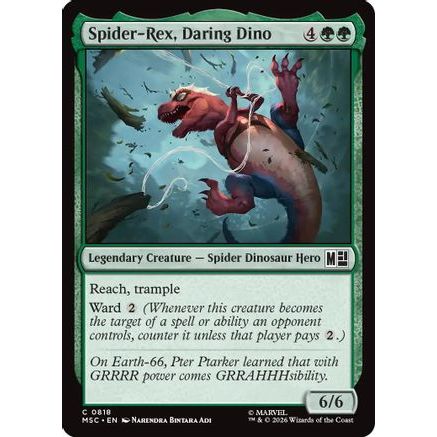 Spider-Rex, Daring Dino (MSC-818) - Commander: Marvel Super Heroes Foil