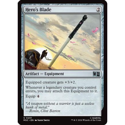 Hero's Blade (MSC-201) - Commander: Marvel Super Heroes