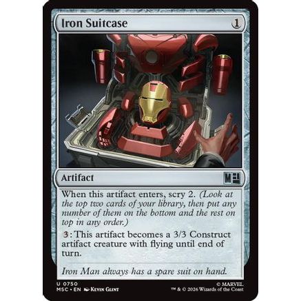 Iron Suitcase (MSC-750) - Commander: Marvel Super Heroes Foil