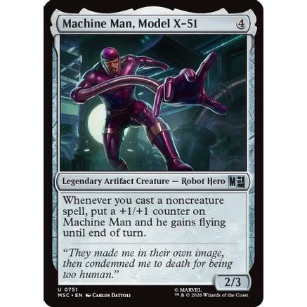 Machine Man, Model X-51 (MSC-751) - Commander: Marvel Super Heroes
