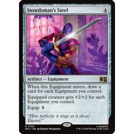 Swordsman's Steel (MSC-752) - Commander: Marvel Super Heroes Foil