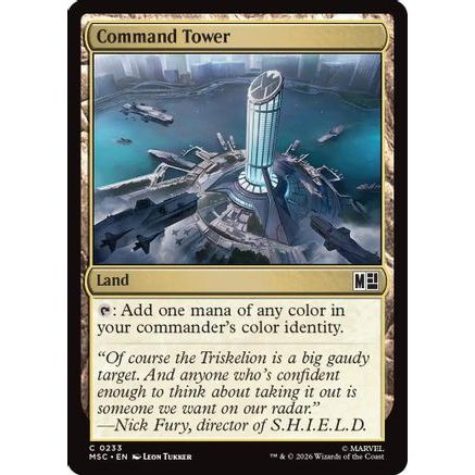 Command Tower (MSC-233) - Commander: Marvel Super Heroes