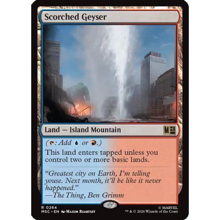 Scorched Geyser (MSC-264) - Commander: Marvel Super Heroes