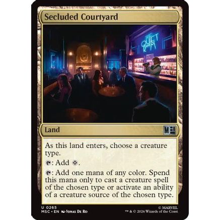 Secluded Courtyard (MSC-265) - Commander: Marvel Super Heroes