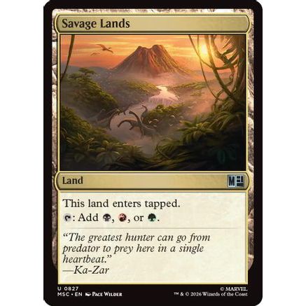Savage Lands (MSC-827) - Commander: Marvel Super Heroes Foil