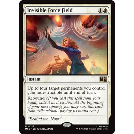 Invisible Force Field (MSC-019) - Commander: Marvel Super Heroes
