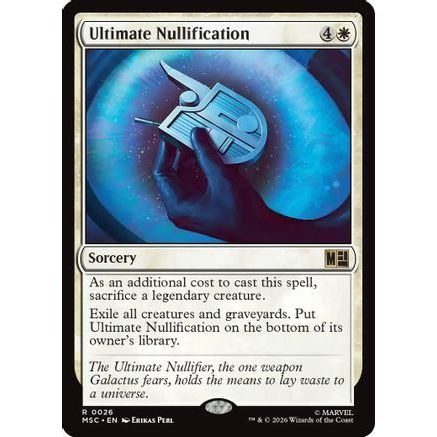 Ultimate Nullification (Surge Foil) (MSC-026) - Commander: Marvel Super Heroes Foil