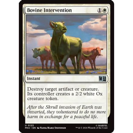 Bovine Intervention (MSC-123) - Commander: Marvel Super Heroes