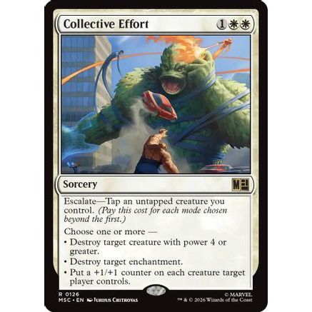 Collective Effort (Surge Foil) (MSC-126) - Commander: Marvel Super Heroes Foil