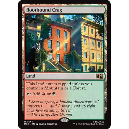 Rootbound Crag (MSC-261) - Commander: Marvel Super Heroes