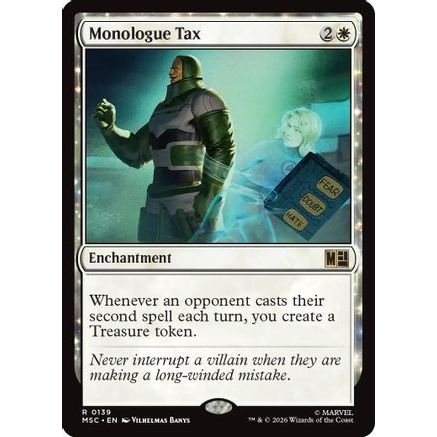 Monologue Tax (MSC-139) - Commander: Marvel Super Heroes