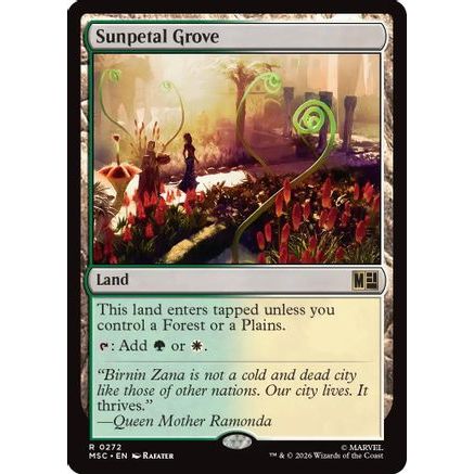 Sunpetal Grove (Surge Foil) (MSC-272) - Commander: Marvel Super Heroes Foil