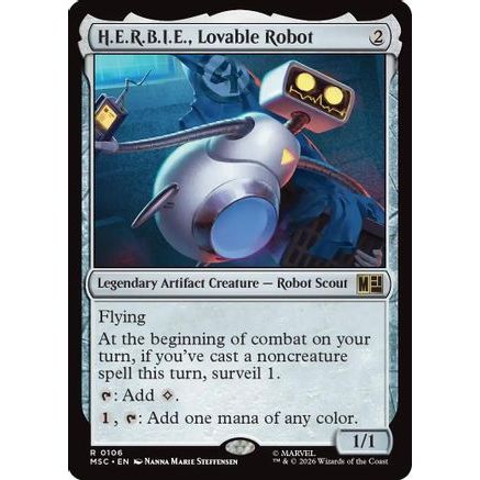 H.E.R.B.I.E., Lovable Robot (Surge Foil) (MSC-106) - Commander: Marvel Super Heroes Foil