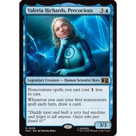 Valeria Richards, Precocious (MSC-038) - Commander: Marvel Super Heroes