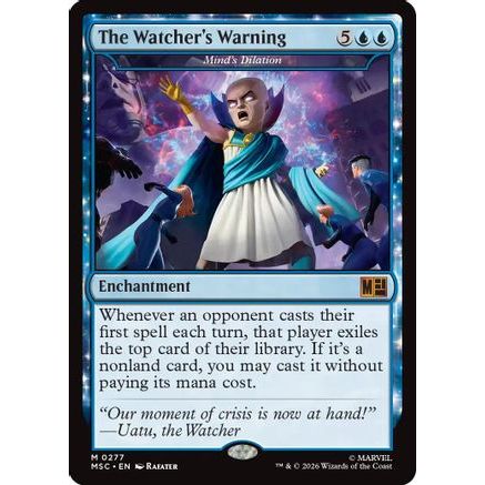 The Watcher's Warning - Mind's Dilation (Surge Foil) (MSC-277) - Commander: Marvel Super Heroes Foil