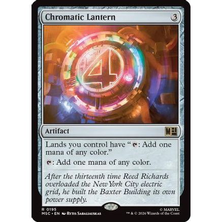 Chromatic Lantern (Surge Foil) (MSC-195) - Commander: Marvel Super Heroes Foil