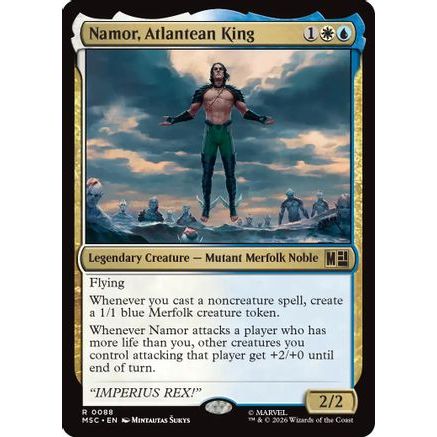 Namor, Atlantean King (MSC-088) - Commander: Marvel Super Heroes