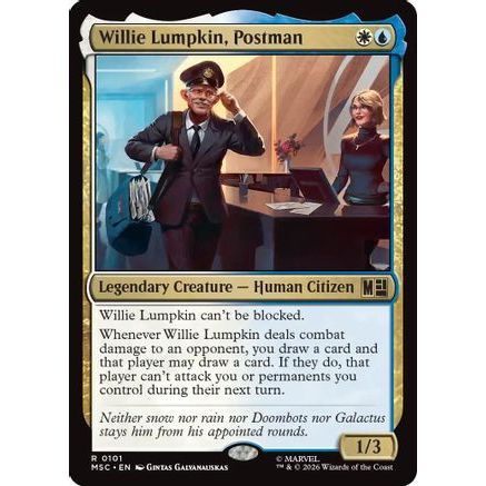 Willie Lumpkin, Postman (MSC-101) - Commander: Marvel Super Heroes