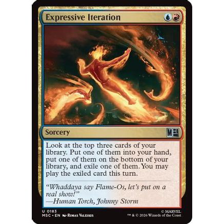 Expressive Iteration (Surge Foil) (MSC-183) - Commander: Marvel Super Heroes Foil