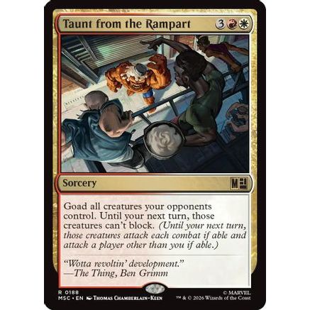 Taunt from the Rampart (MSC-188) - Commander: Marvel Super Heroes