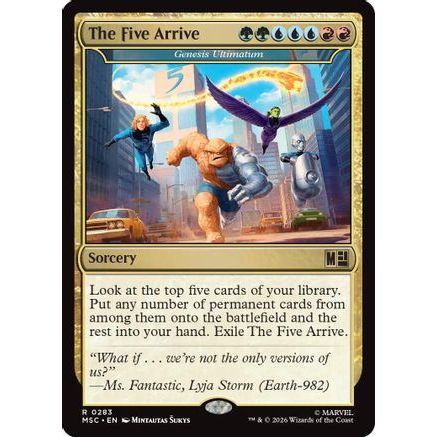 The Five Arrive - Genesis Ultimatum (Surge Foil) (MSC-283) - Commander: Marvel Super Heroes Foil