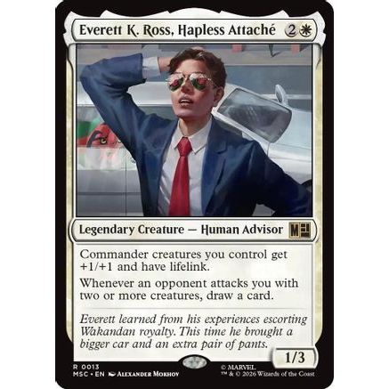 Everett K. Ross, Hapless Attache (Surge Foil) (MSC-013) - Commander: Marvel Super Heroes Foil