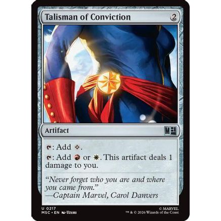 Talisman of Conviction (Surge Foil) (MSC-217) - Commander: Marvel Super Heroes Foil