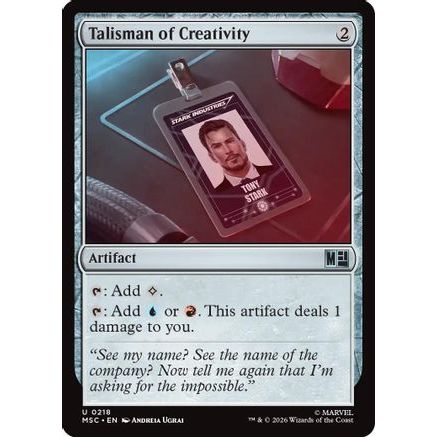 Talisman of Creativity (Surge Foil) (MSC-218) - Commander: Marvel Super Heroes Foil
