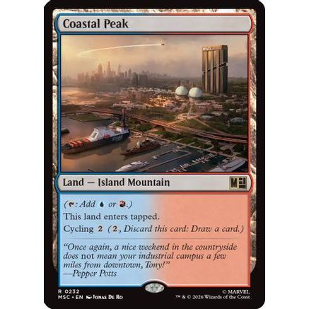 Coastal Peak (Surge Foil) (MSC-232) - Commander: Marvel Super Heroes Foil