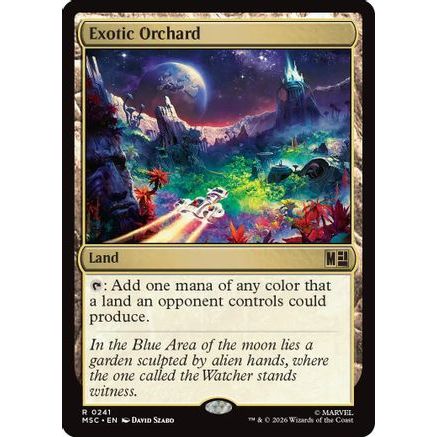 Exotic Orchard (Surge Foil) (MSC-241) - Commander: Marvel Super Heroes Foil