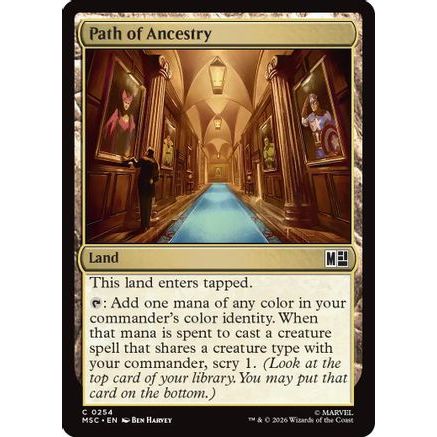 Path of Ancestry (Surge Foil) (MSC-254) - Commander: Marvel Super Heroes Foil