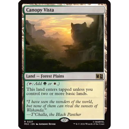 Canopy Vista (Surge Foil) (MSC-227) - Commander: Marvel Super Heroes Foil