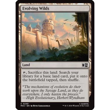 Evolving Wilds (Surge Foil) (MSC-240) - Commander: Marvel Super Heroes Foil