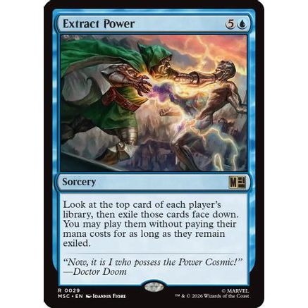 Extract Power (MSC-029) - Commander: Marvel Super Heroes