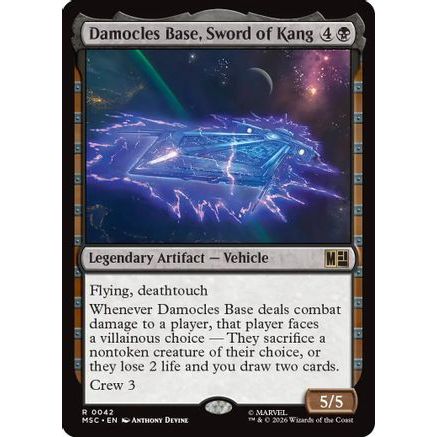 Damocles Base, Sword of Kang (Surge Foil) (MSC-042) - Commander: Marvel Super Heroes Foil