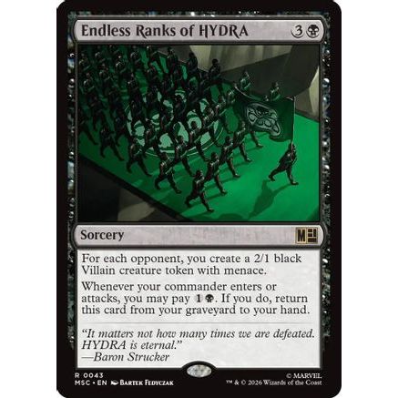 Endless Ranks of HYDRA (Surge Foil) (MSC-043) - Commander: Marvel Super Heroes Foil